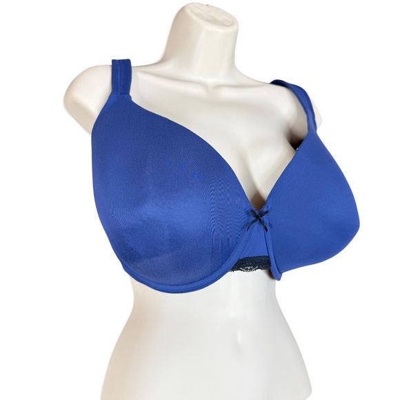 Cacique Lightly Lined Full Coverage Navy Blue Bra Women's Size 44DDD - Picture 6 of 15